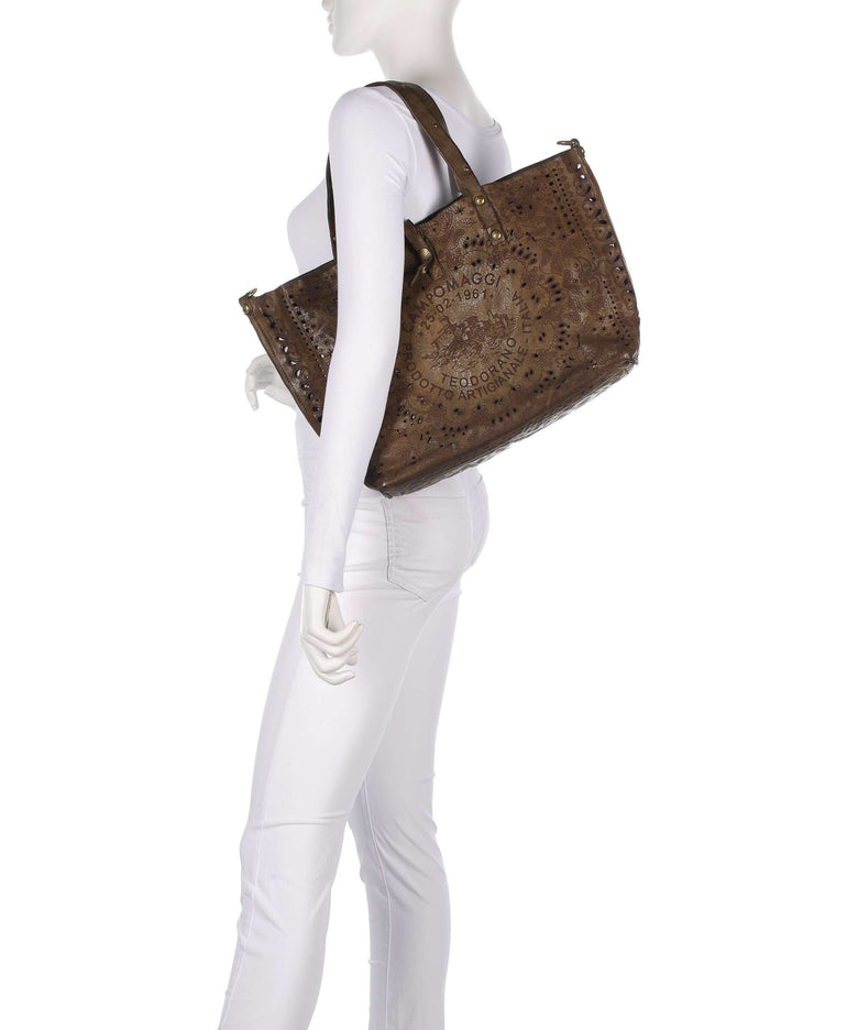 Campomaggi Tote bag verde militare