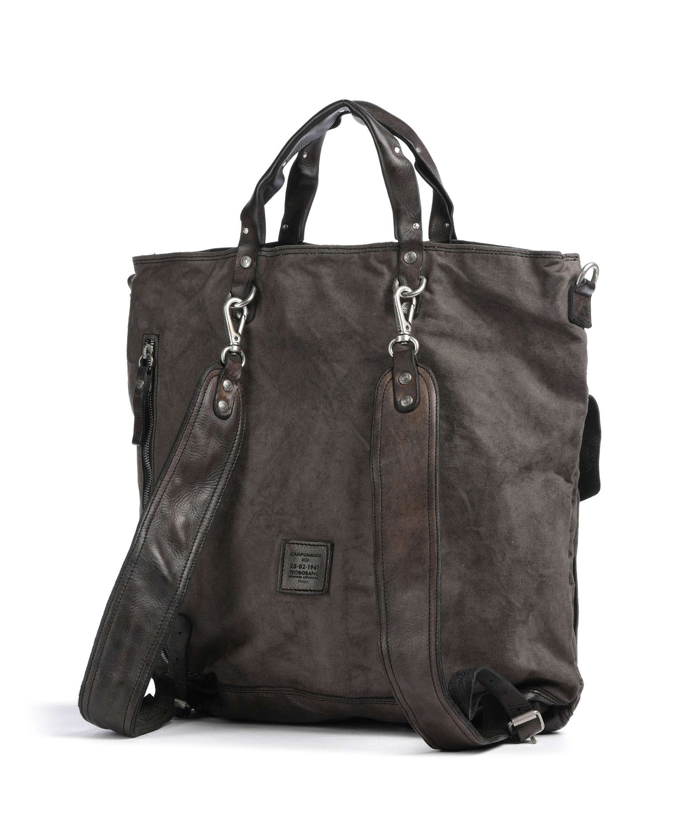 Campomaggi Backpack bag verde militare/grigio