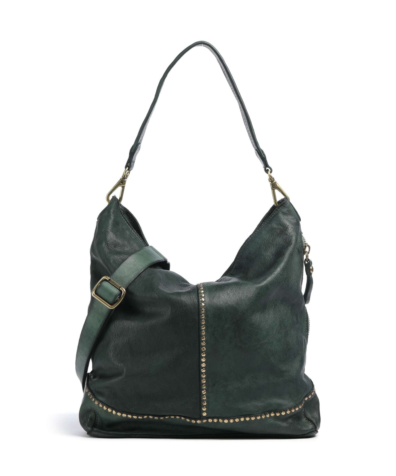 Campomaggi Hobo bag green bottle