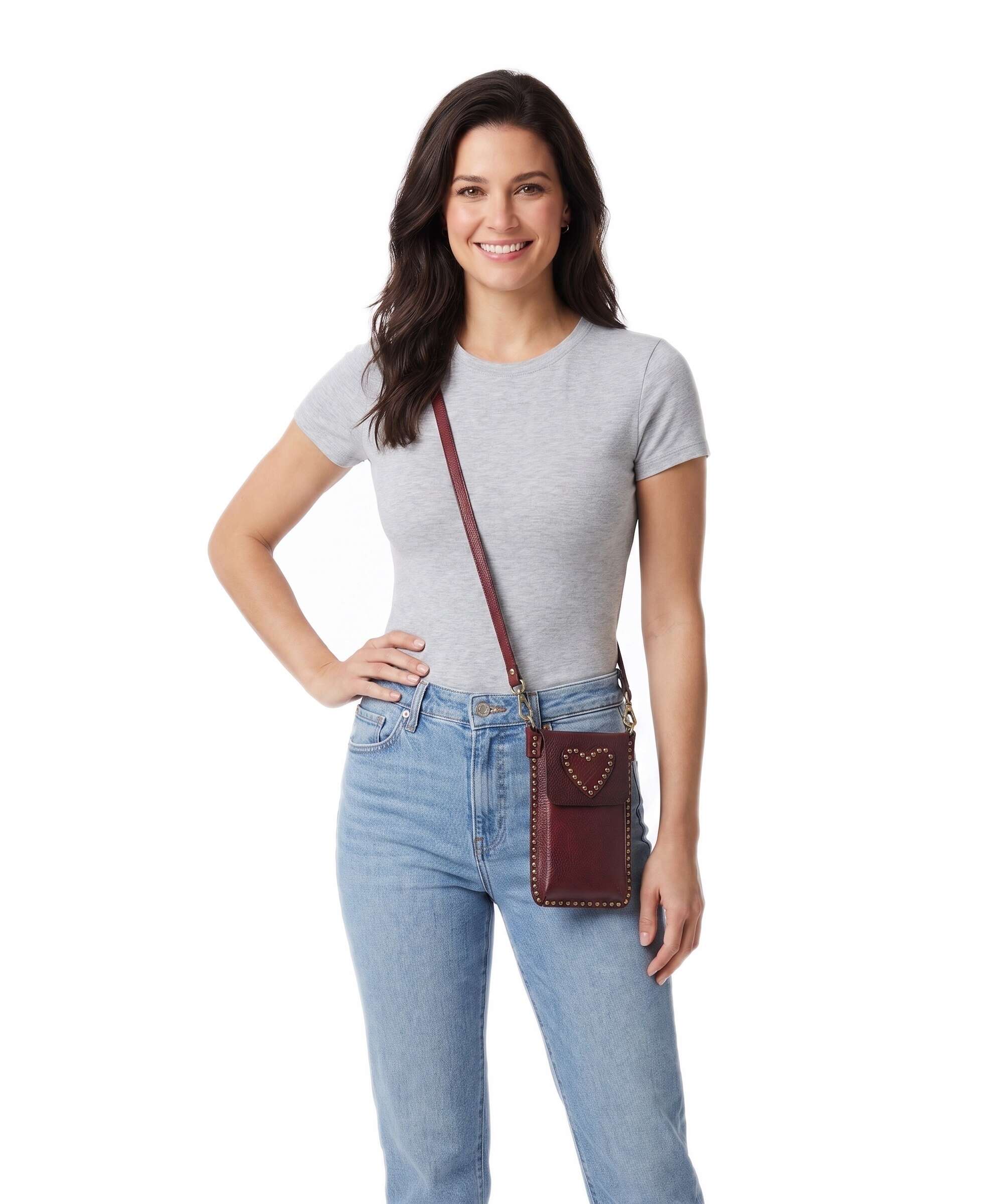Campomaggi Phone bag wine