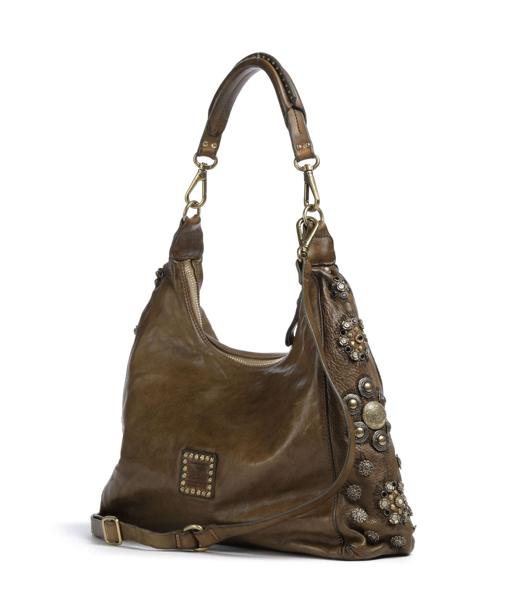 Campomaggi Hobo bag verde militare