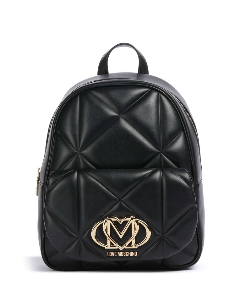 Love Moschino Embossed Q Backpack nero