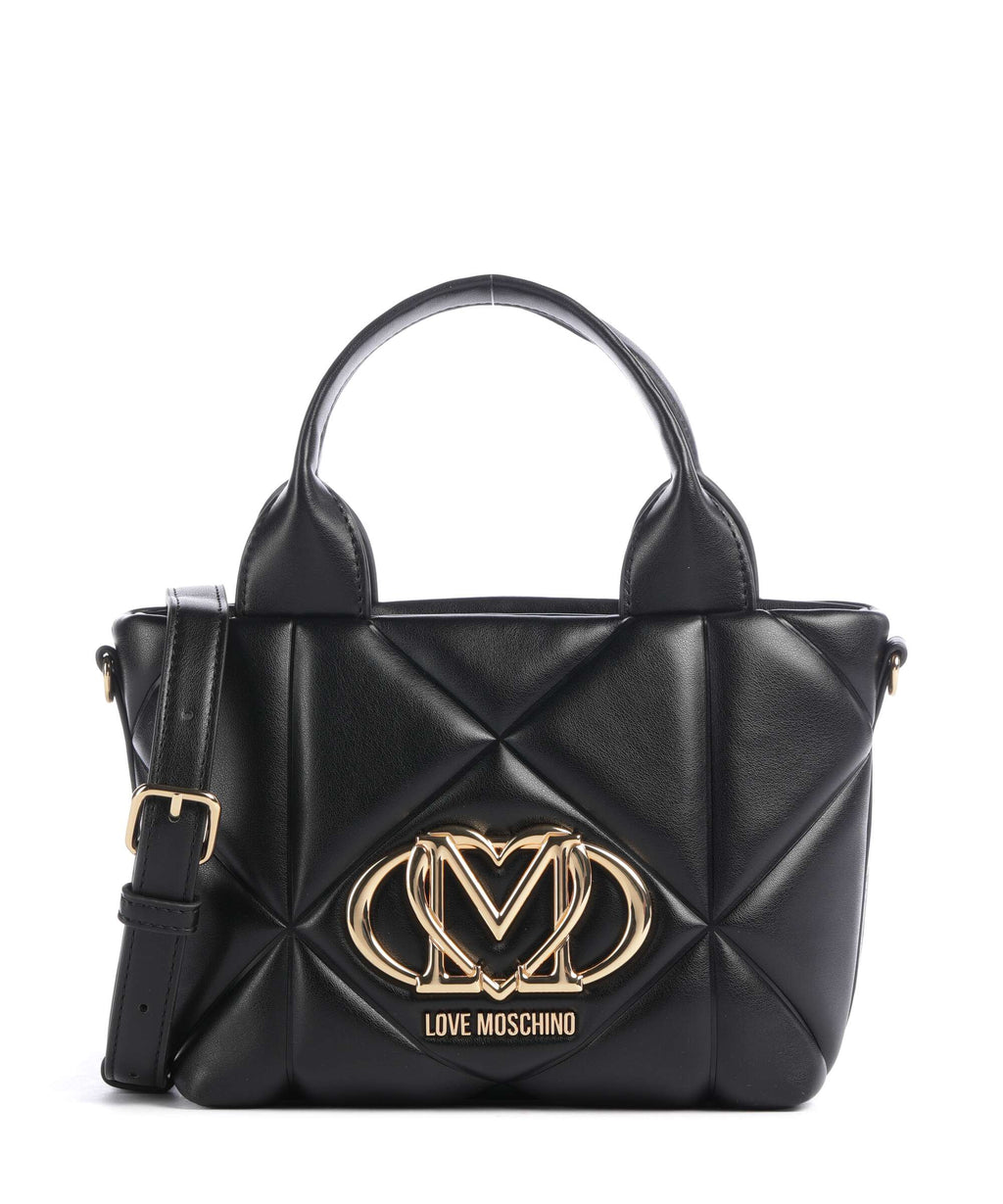 Love Moschino Embossed Q Handbag nero