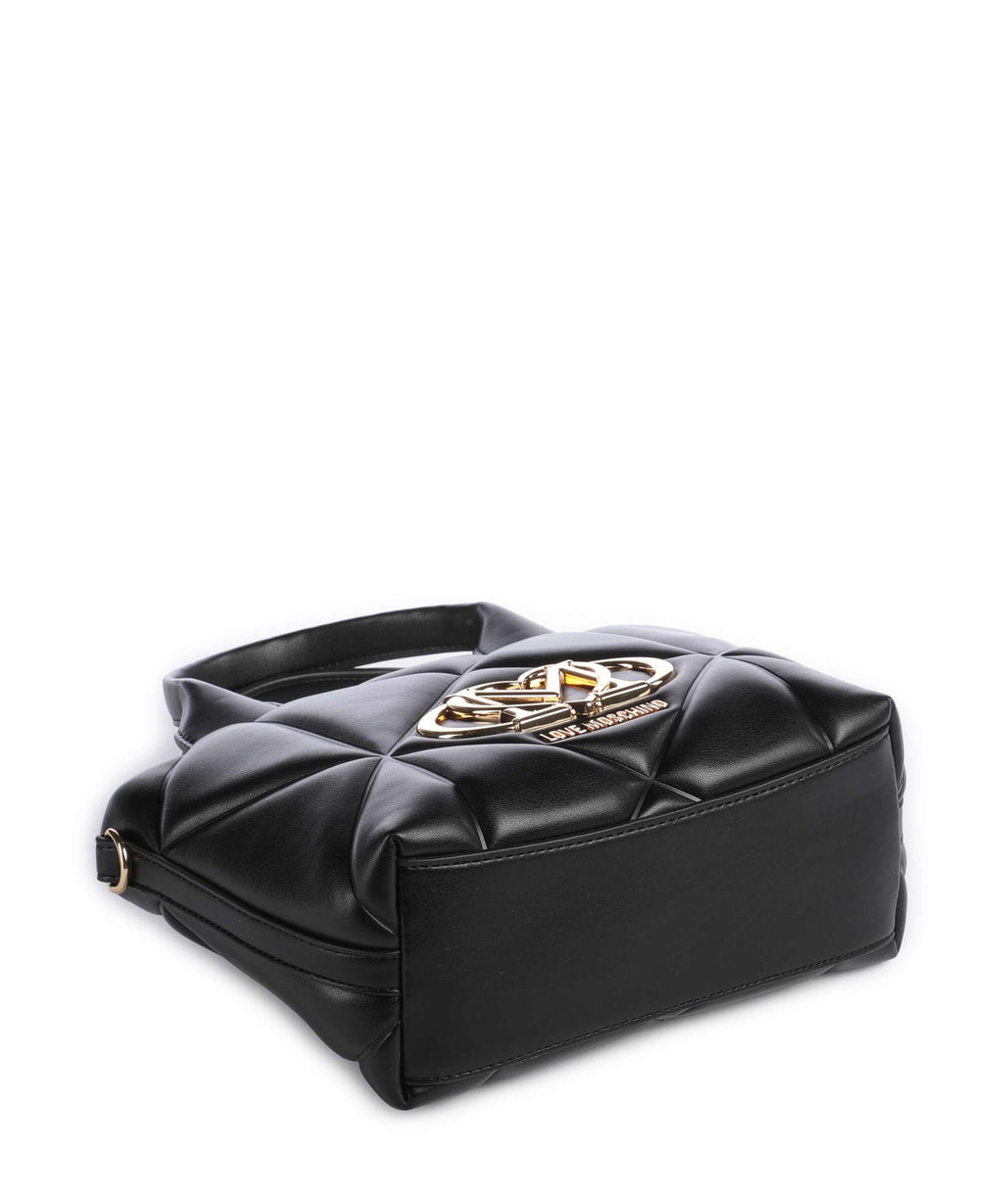 Love Moschino Embossed Q Handbag nero