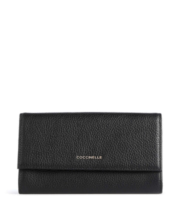 Coccinelle Metallic Soft Portfel noir
