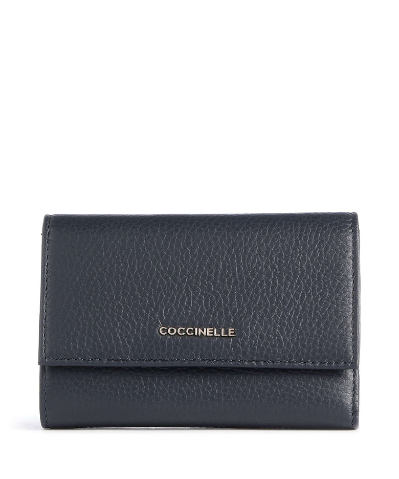 Coccinelle Metallic Soft RFID Wallet midnight blue