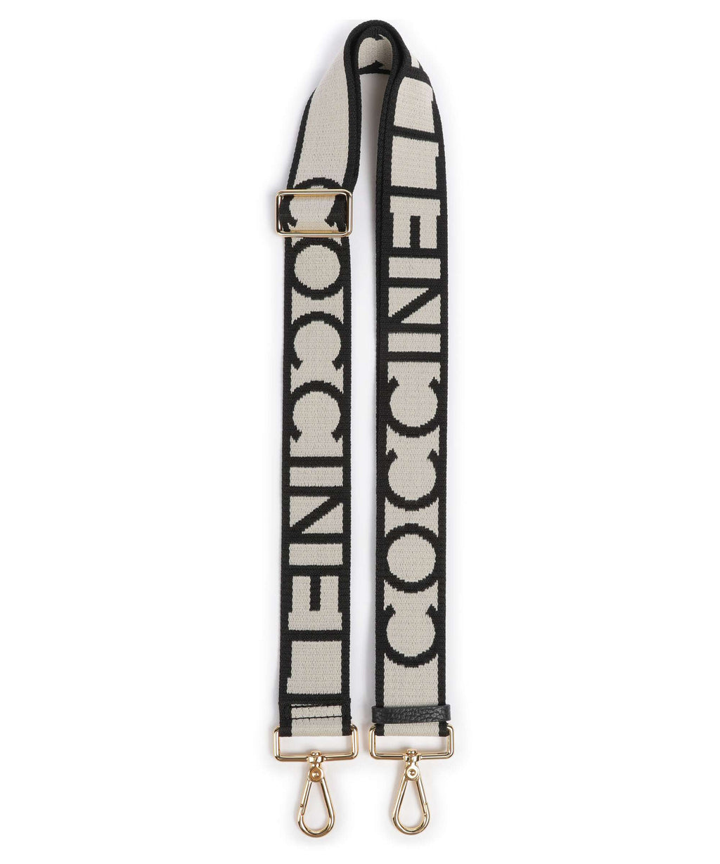 Coccinelle Nastro Signature Bag strap chalk