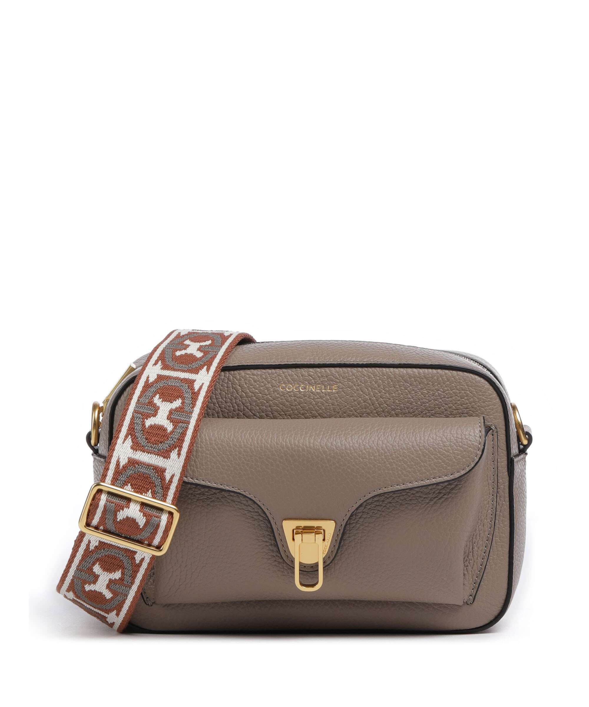 Coccinelle Beat Soft Ribbon Crossbody bag warm taupe