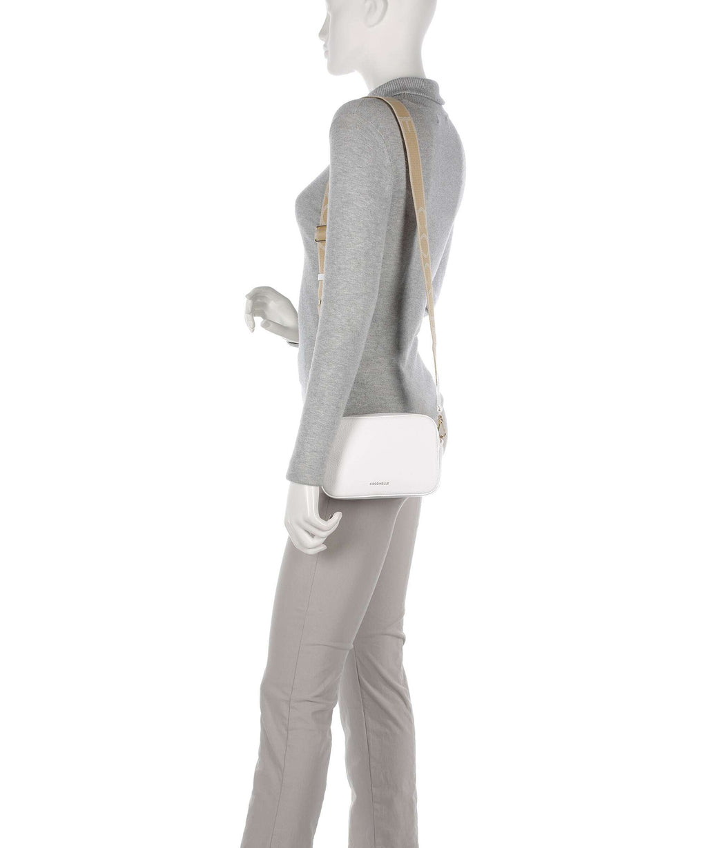 Coccinelle Tebe Crossbody bag brillant white
