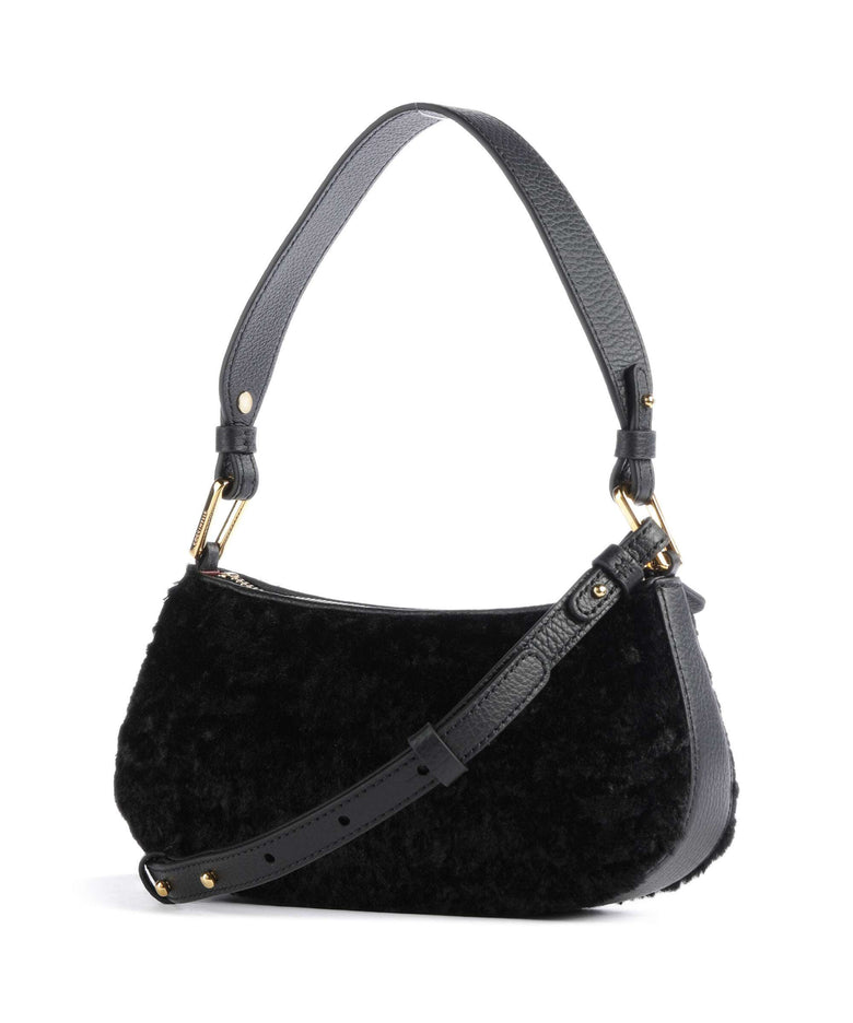 Coccinelle Merveille Astrakan Shoulder bag noir