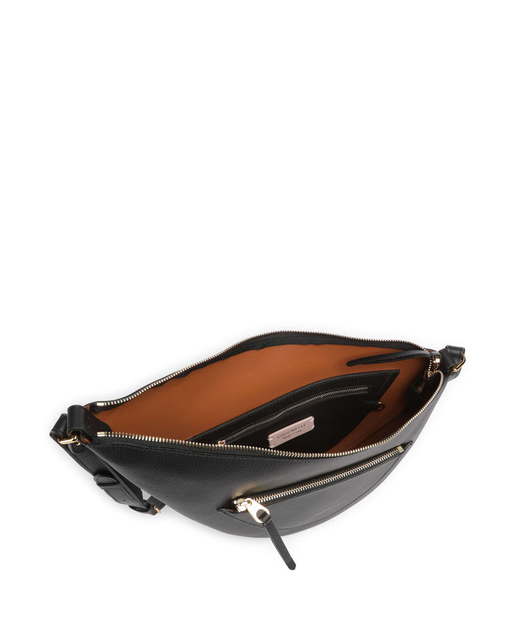 Coccinelle Snuggie Crossbody bag noir/cuir