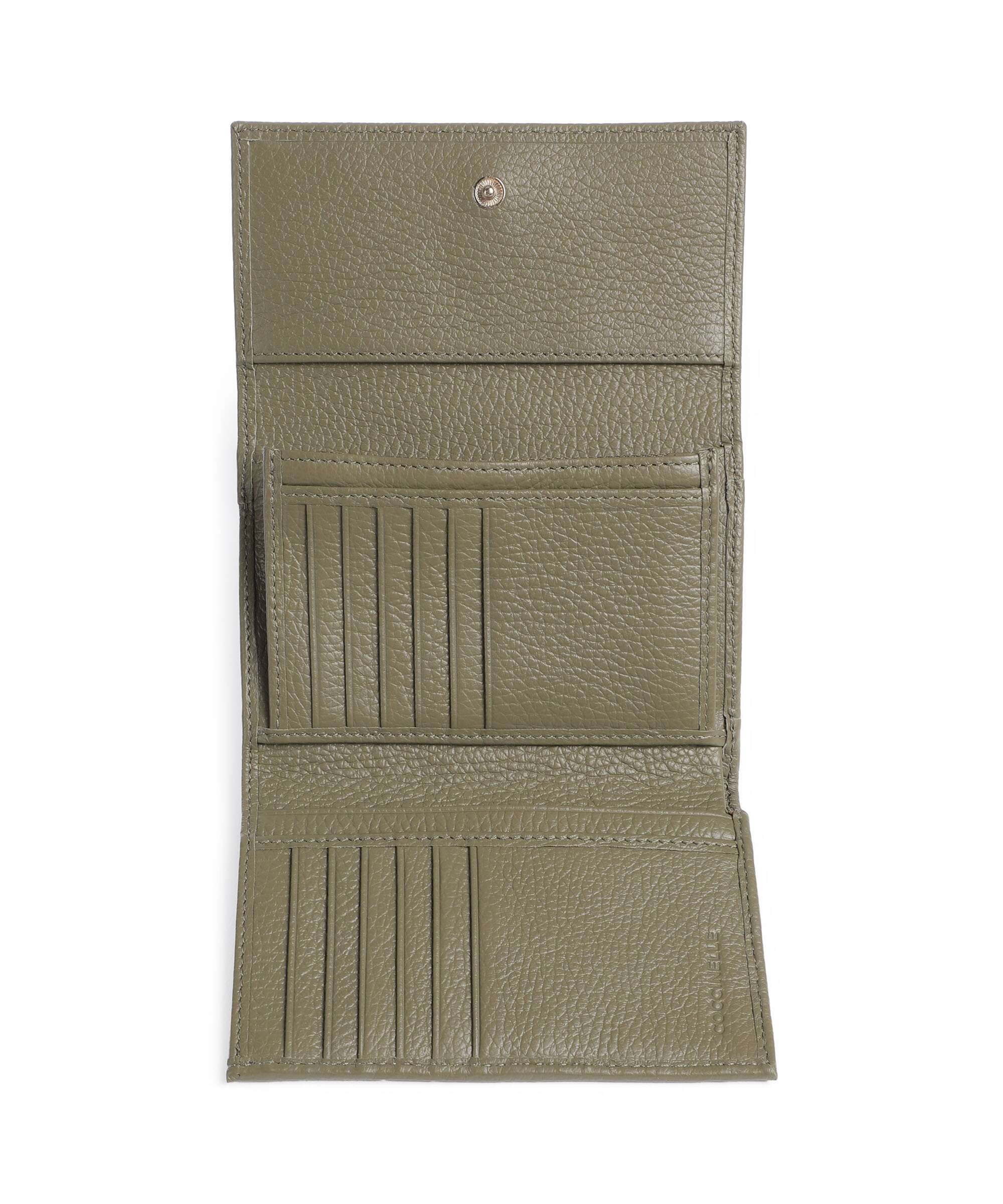 Coccinelle Metallic Soft RFID Wallet laurel green