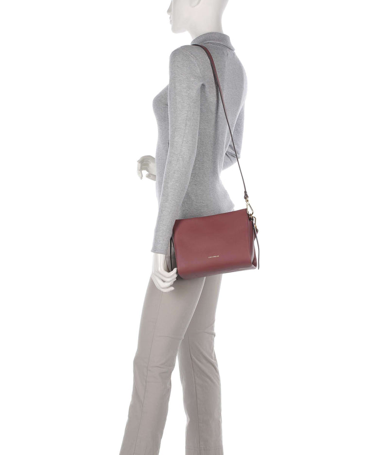Coccinelle Boheme Grana Double Handbag brandy/grenadine red