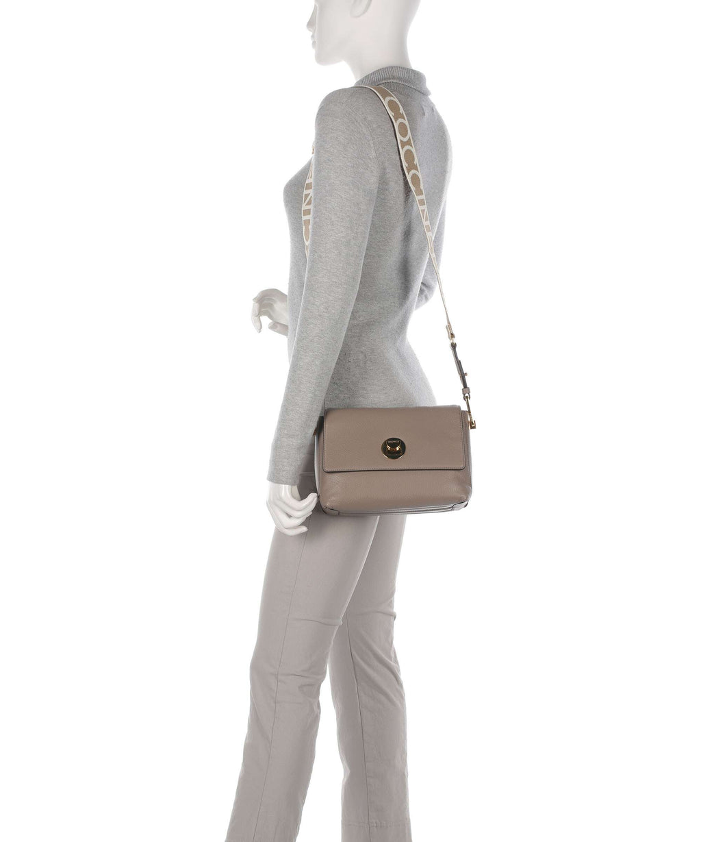 Coccinelle Liya Signature Crossbody bag warm taupe