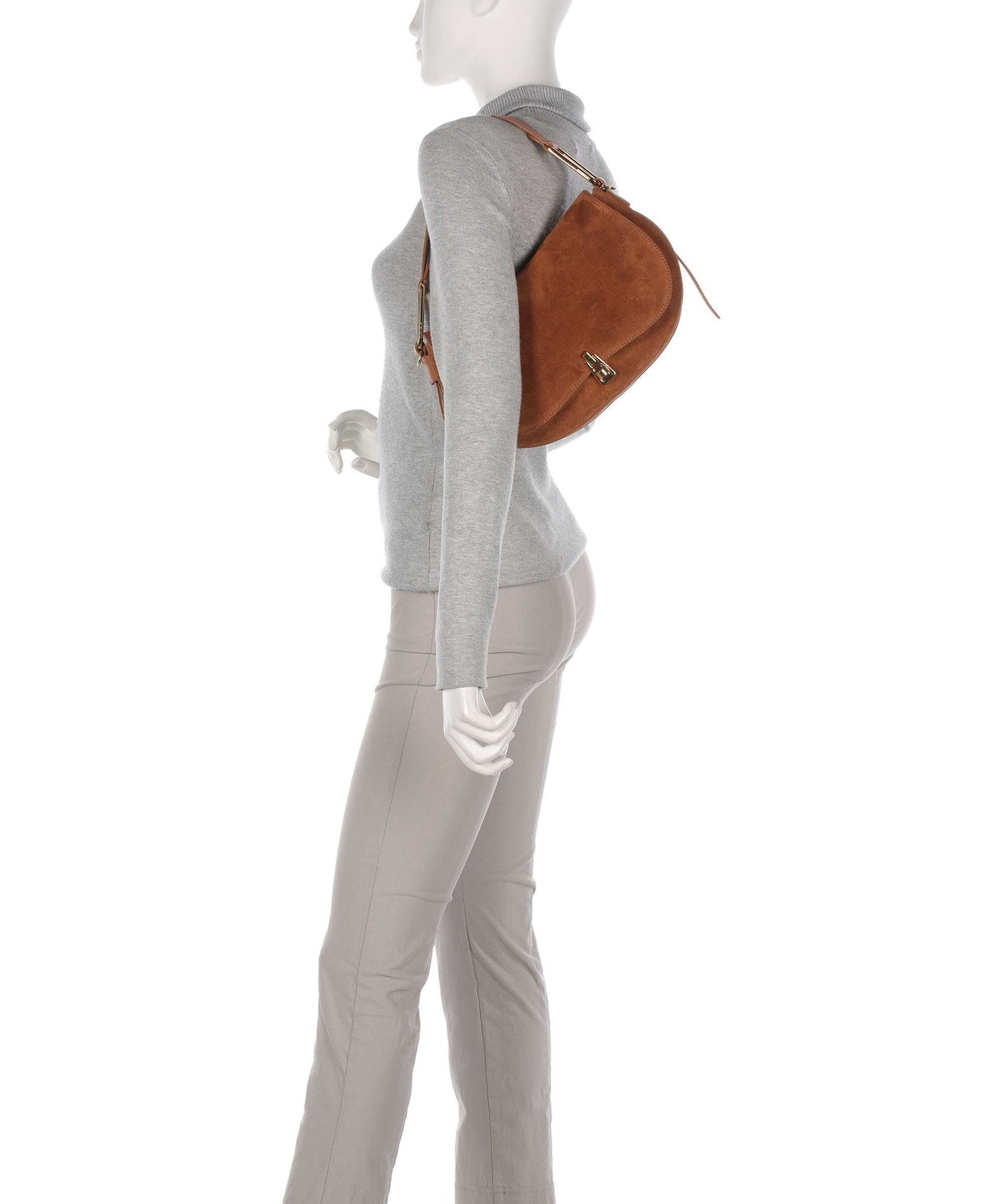 Coccinelle Magie Suede Shoulder bag cuir