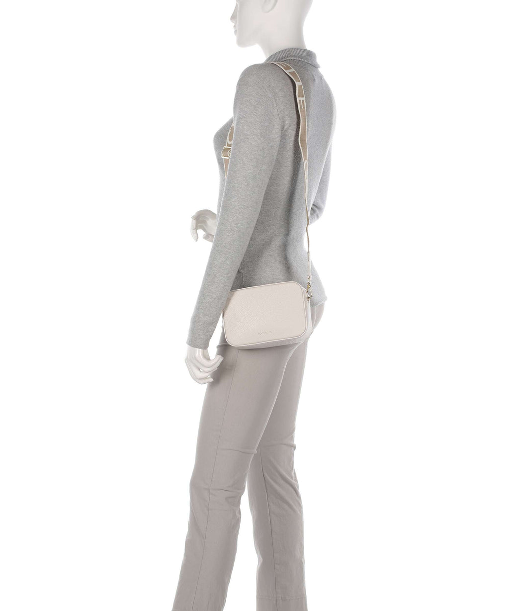 Coccinelle Tebe Crossbody bag lambskin white