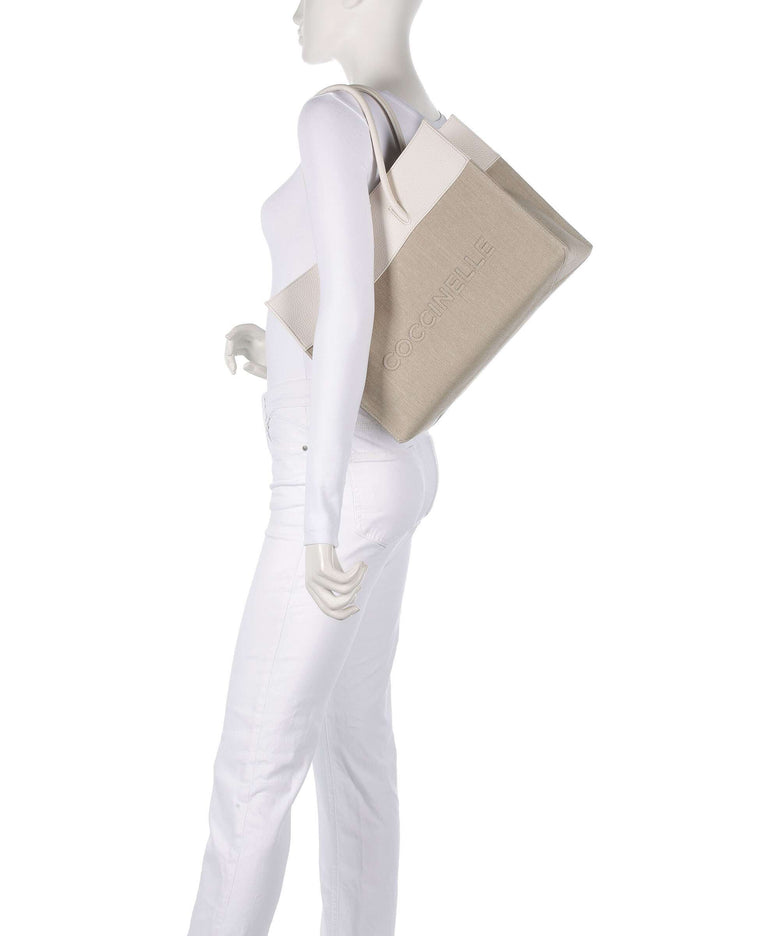 Coccinelle Myrtha Tote bag natural/blanco