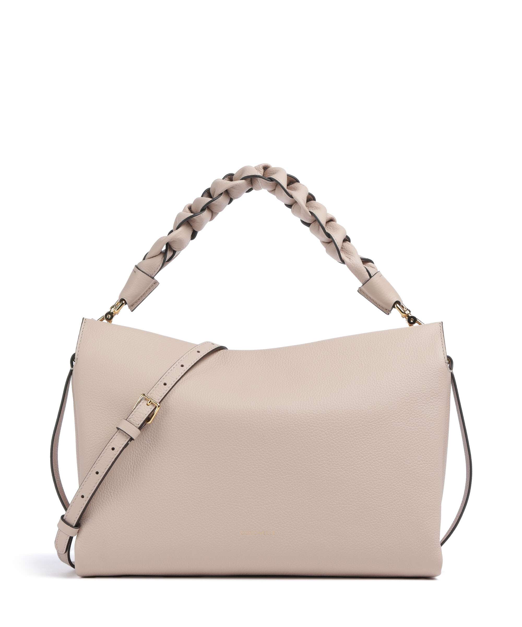 Coccinelle Boheme Grana Double Hobo bag rosette/warm taupe