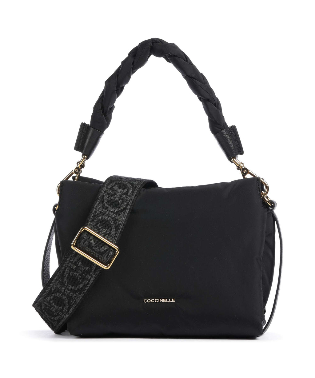Coccinelle Boheme Puffy Nylon Handbag noir