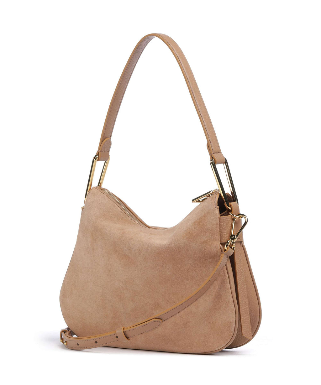 Coccinelle Magie Suede Hobo bag skin