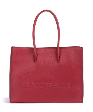 Coccinelle Myrtha Maxi Logo Torba na zakupy sangria