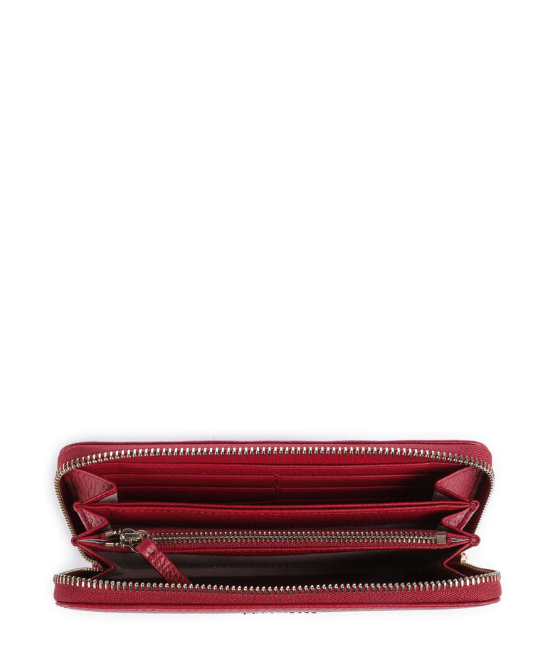 Coccinelle Metallic Soft Wallet sangria