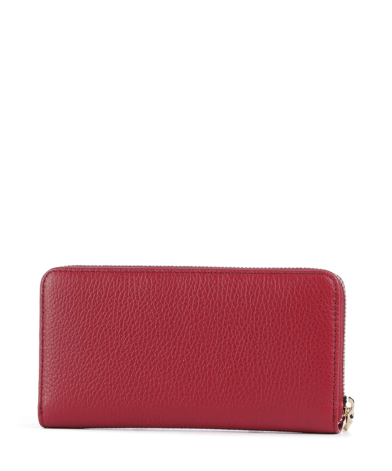 Coccinelle Metallic Soft Wallet sangria