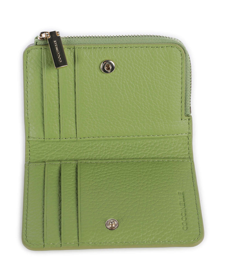 Coccinelle Metallic Soft Wallet guacamole