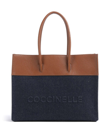 Coccinelle Myrtha Denim Torba na zakupy blue/cognac