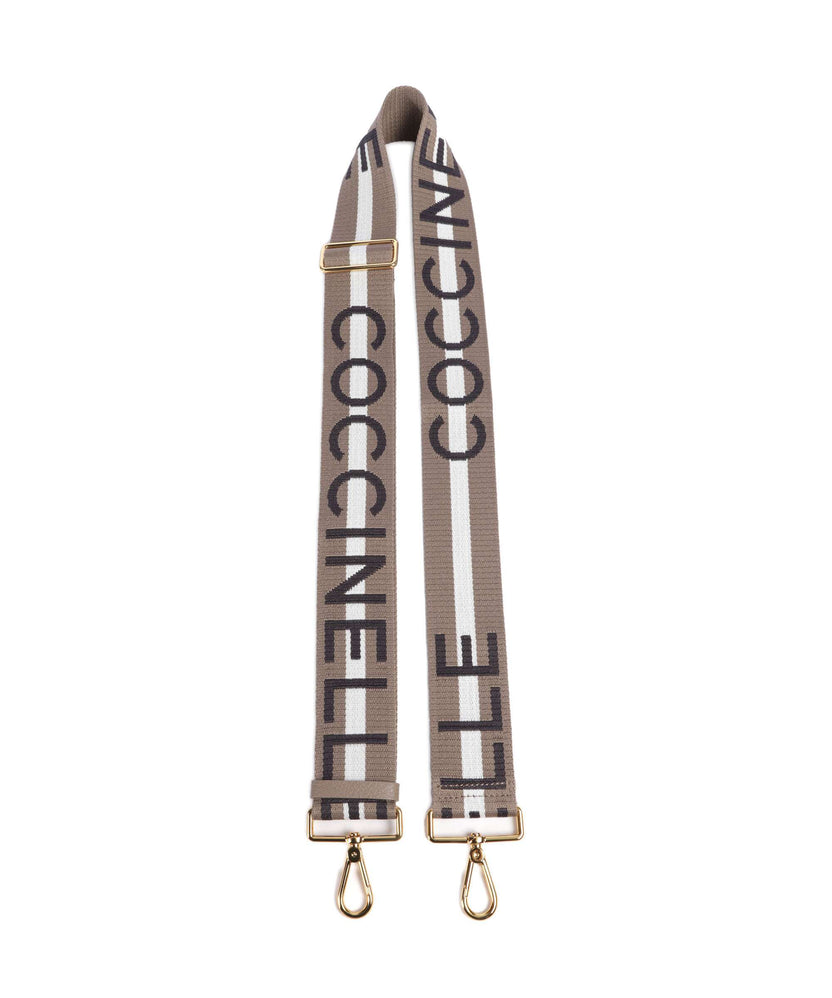 Coccinelle Nastro Signature Bag strap multicolour/warm taupe