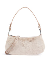 Coccinelle Merveille Synthetic fur Torba na ramię natural/rosette