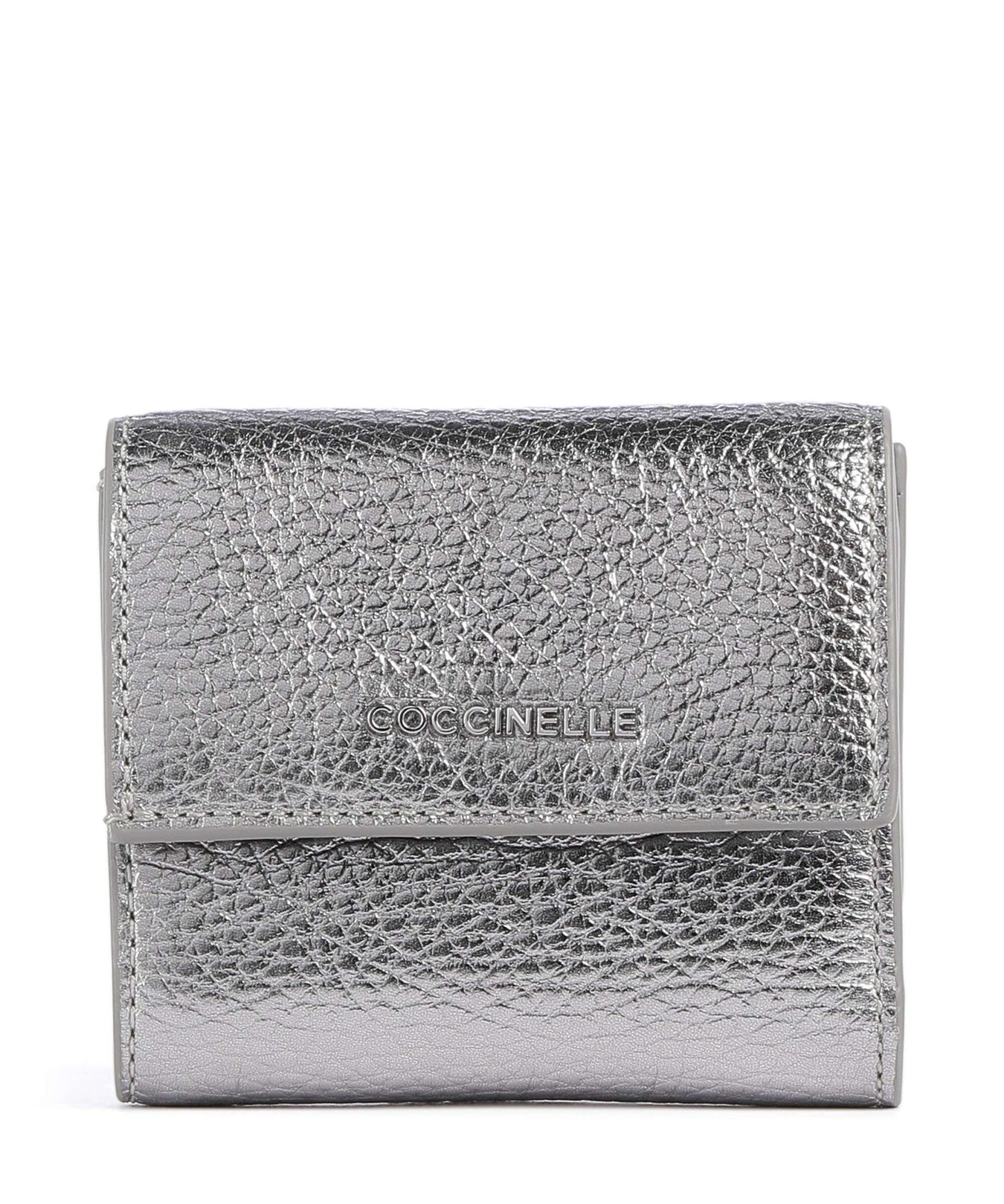 Coccinelle Metallic Soft RFID Wallet steel