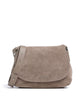 Coccinelle Rebekka Suede Torba na ramię warm taupe