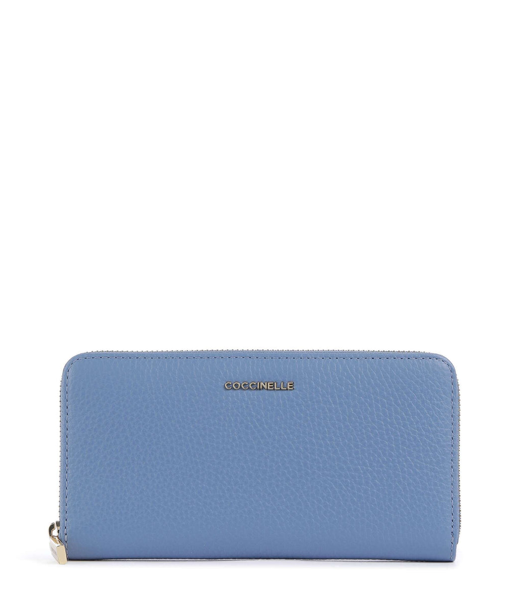 Coccinelle Metallic Soft Wallet azul