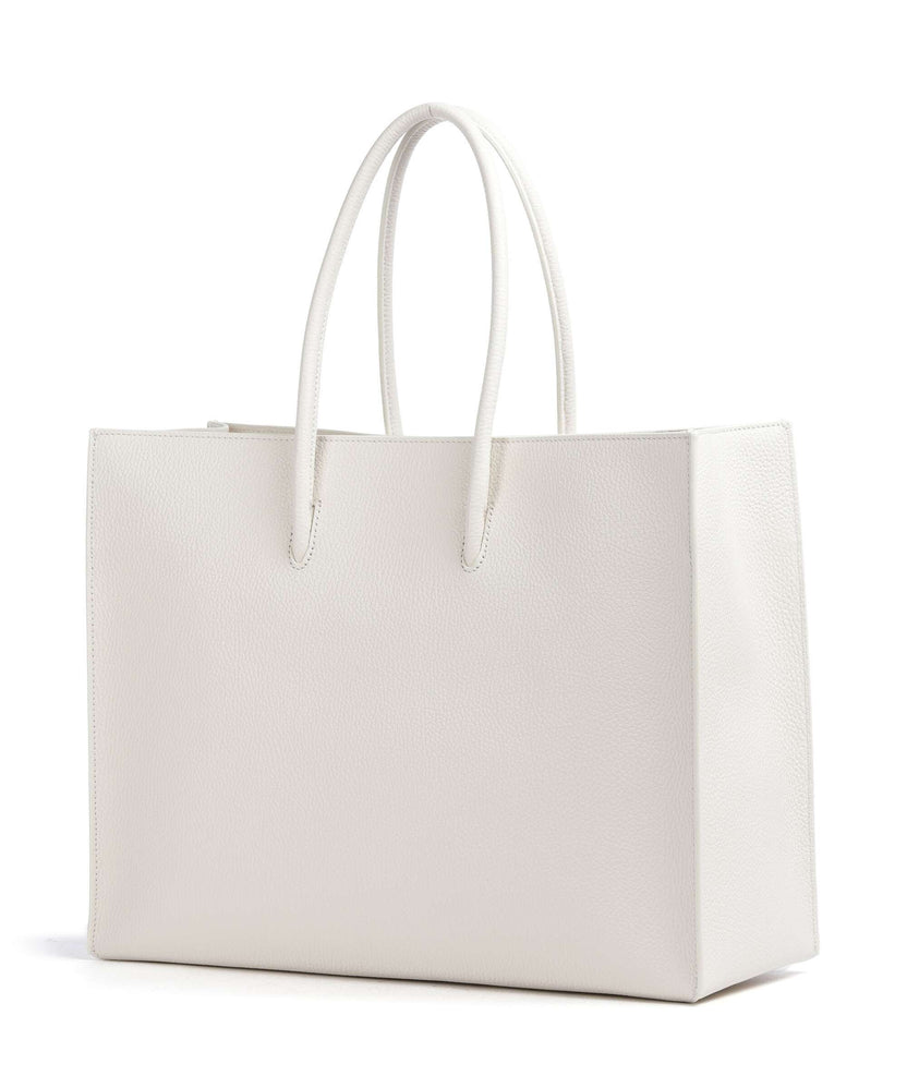 Coccinelle Myrtha Maxi Logo Tote bag blanco