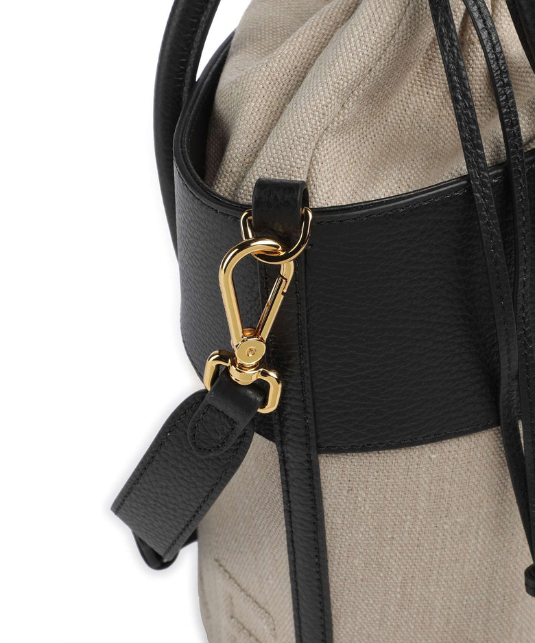 Coccinelle Myrtha Canvas Bucket bag natural/noir