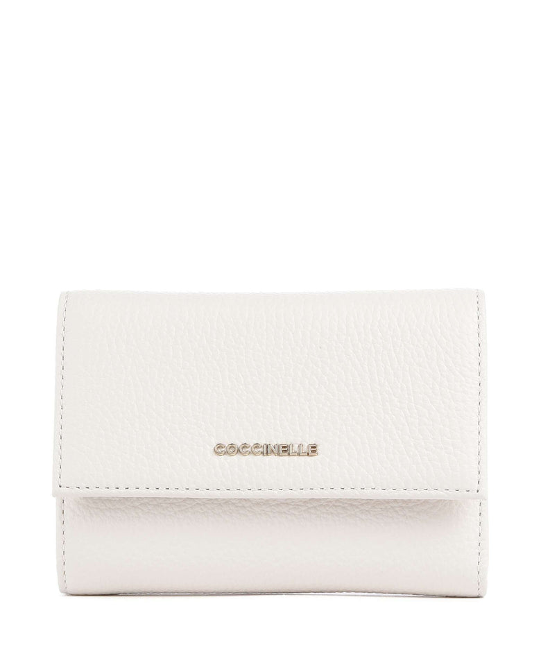 Coccinelle Metallic Soft Wallet blanco
