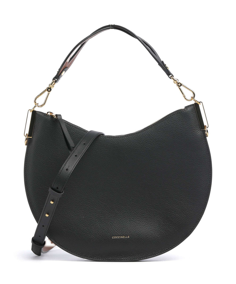 Coccinelle Sunup Hobo bag noir/cognac