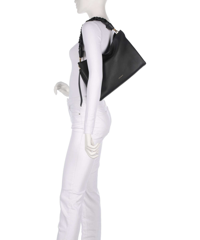 Coccinelle Boheme Grana Double Hobo bag noir/cognac