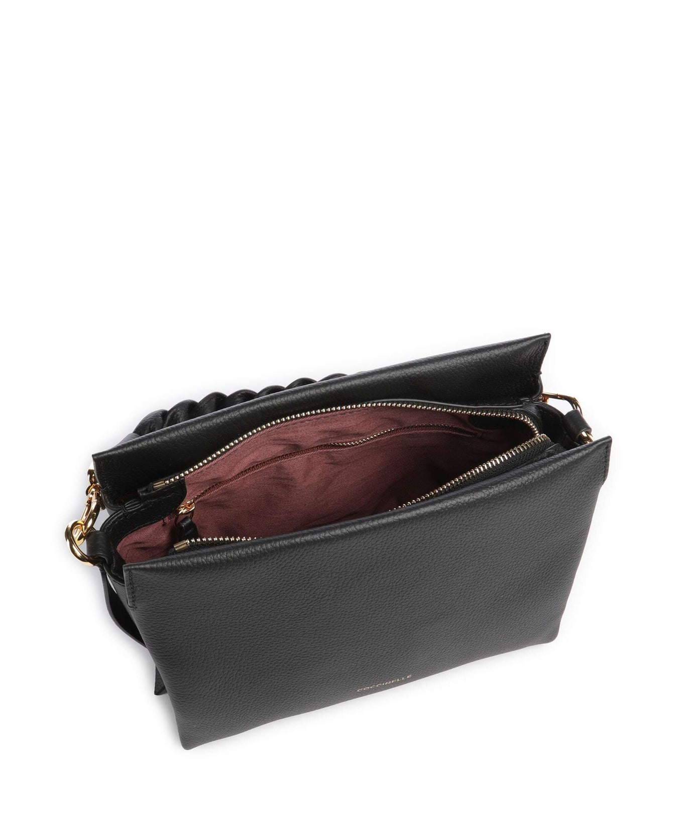 Coccinelle Boheme Grana Double Handbag noir/cognac