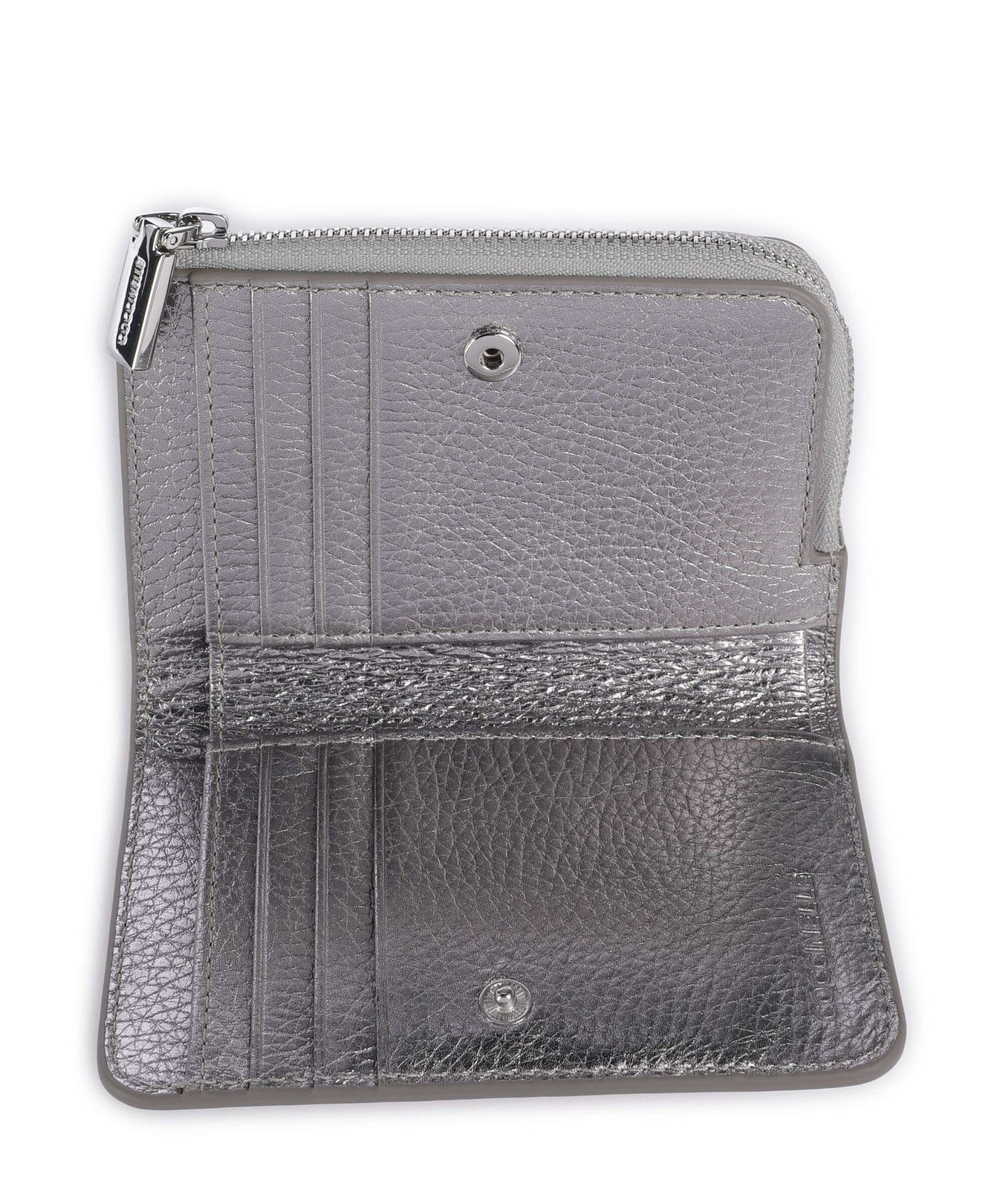 Coccinelle Metallic Soft RFID Wallet steel