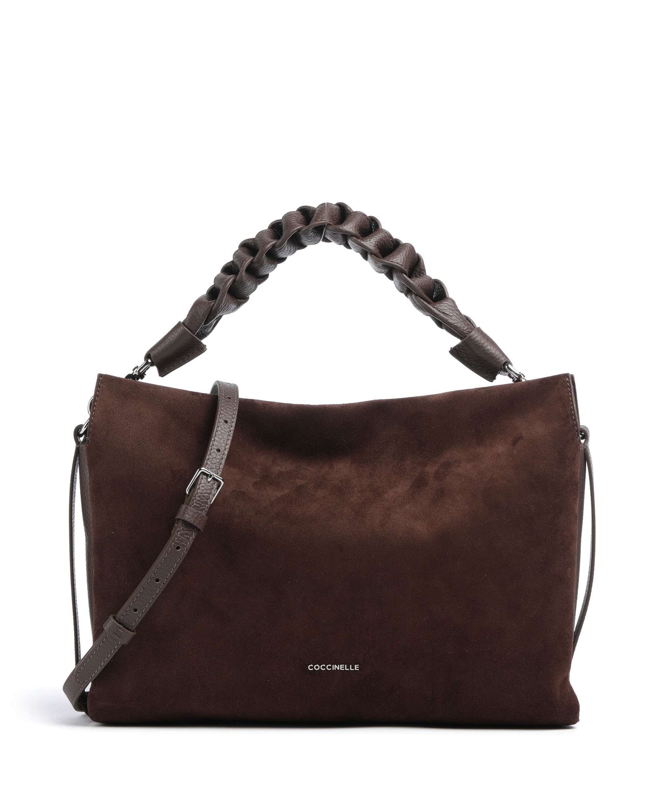 Coccinelle Boheme Suede Hobo bag brunette