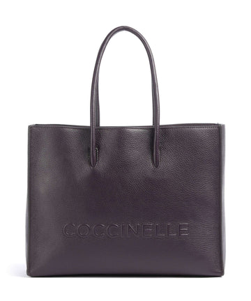 Coccinelle Myrtha Maxi Logo Torba na zakupy prune