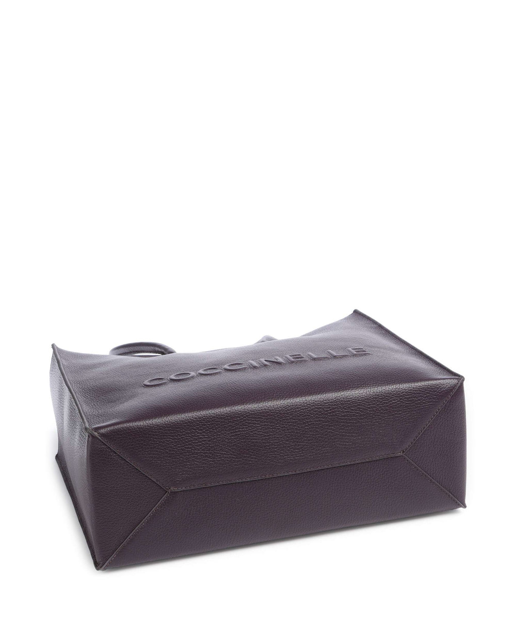 Coccinelle Myrtha Maxi Logo Tote bag prune