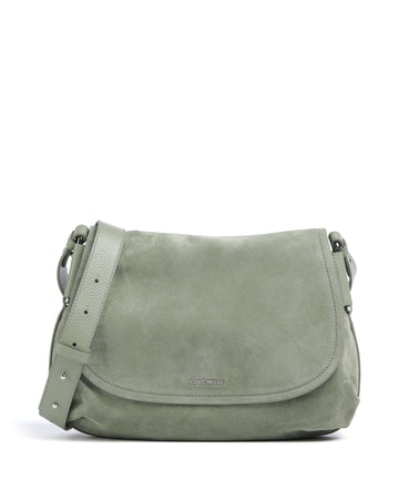 Coccinelle Rebekka Suede Torba na ramię greenery