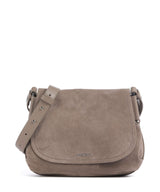 Coccinelle Rebekka Suede Torba przez ramię warm taupe