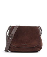 Coccinelle Rebekka Suede Torba przez ramię brunette