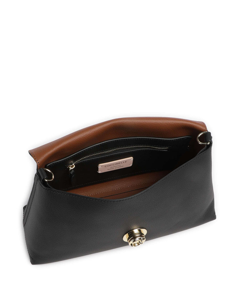 Coccinelle Nikla Shoulder bag noir/cognac