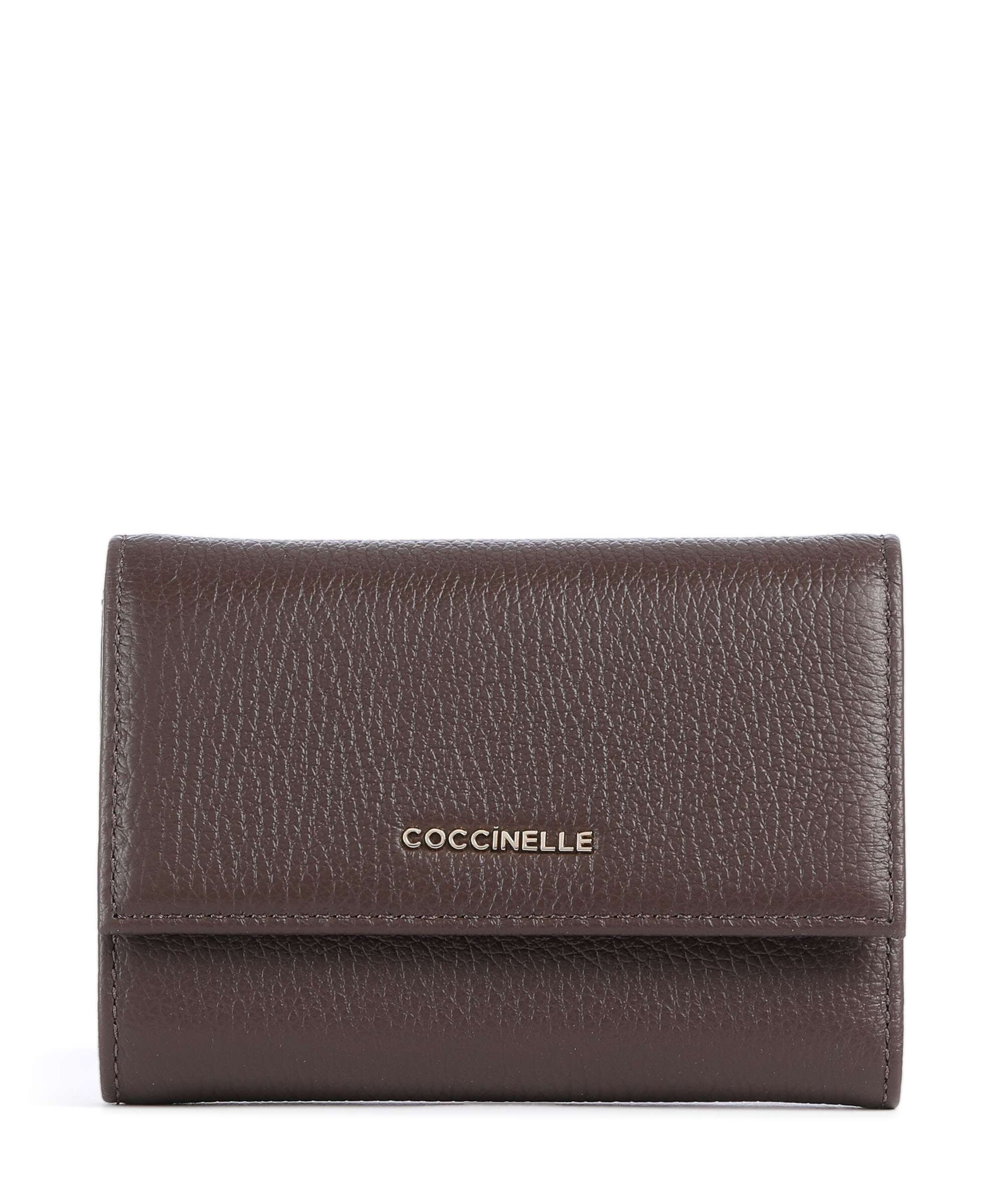 Coccinelle Metallic Soft RFID Wallet brunette