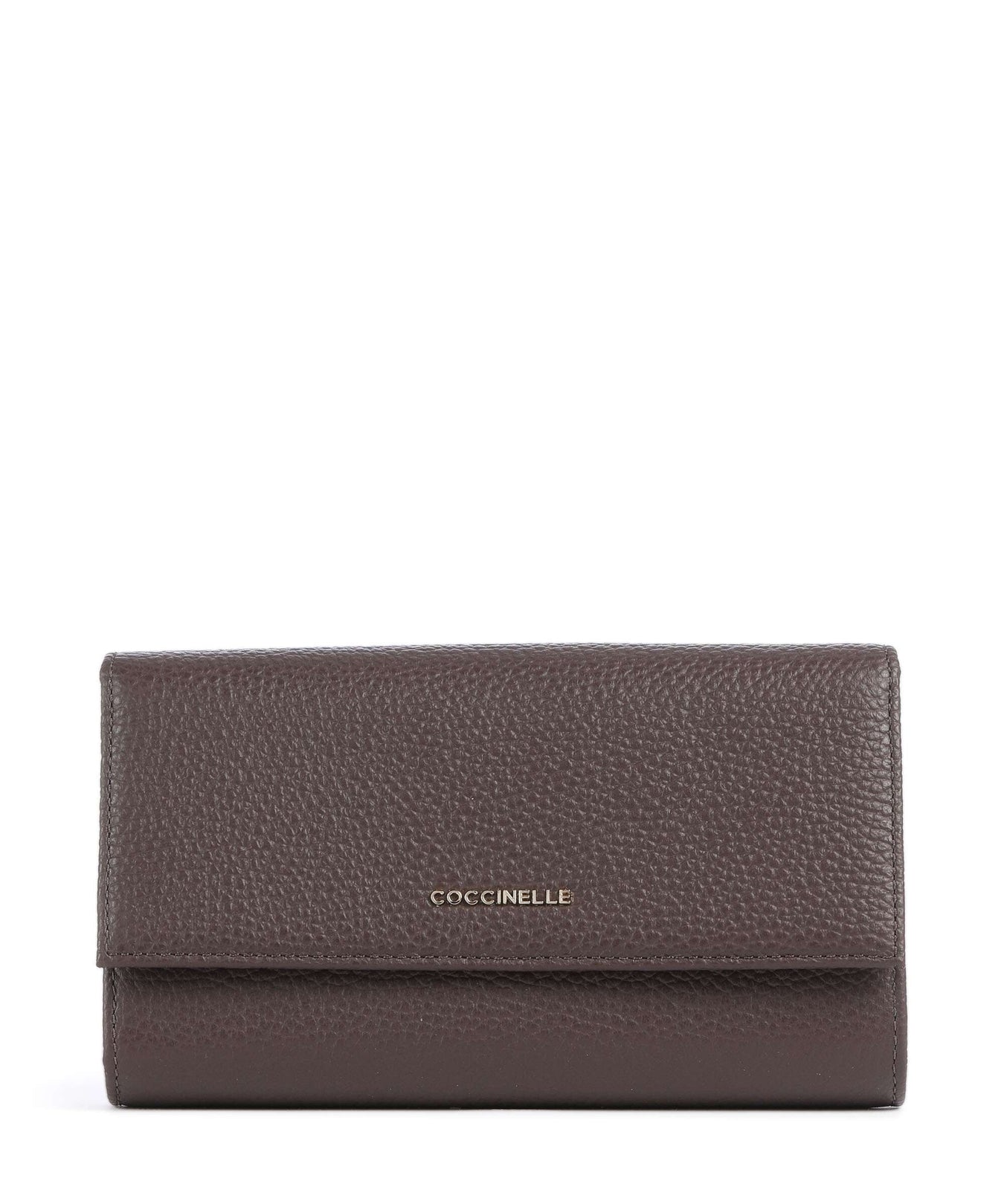 Coccinelle Metallic Soft Wallet brunette